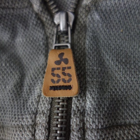 Diesel 55DSL U55 Deep Silent Lethal Kaki Zip Up Hoodie Made in India Size S - Picture 8 of 16